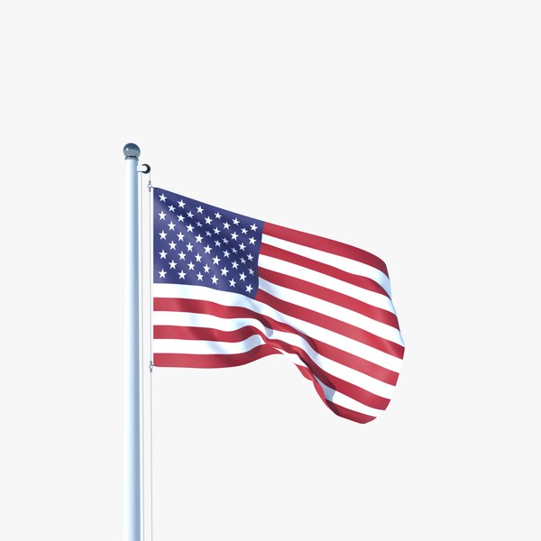 Animated Flag of United States 3D