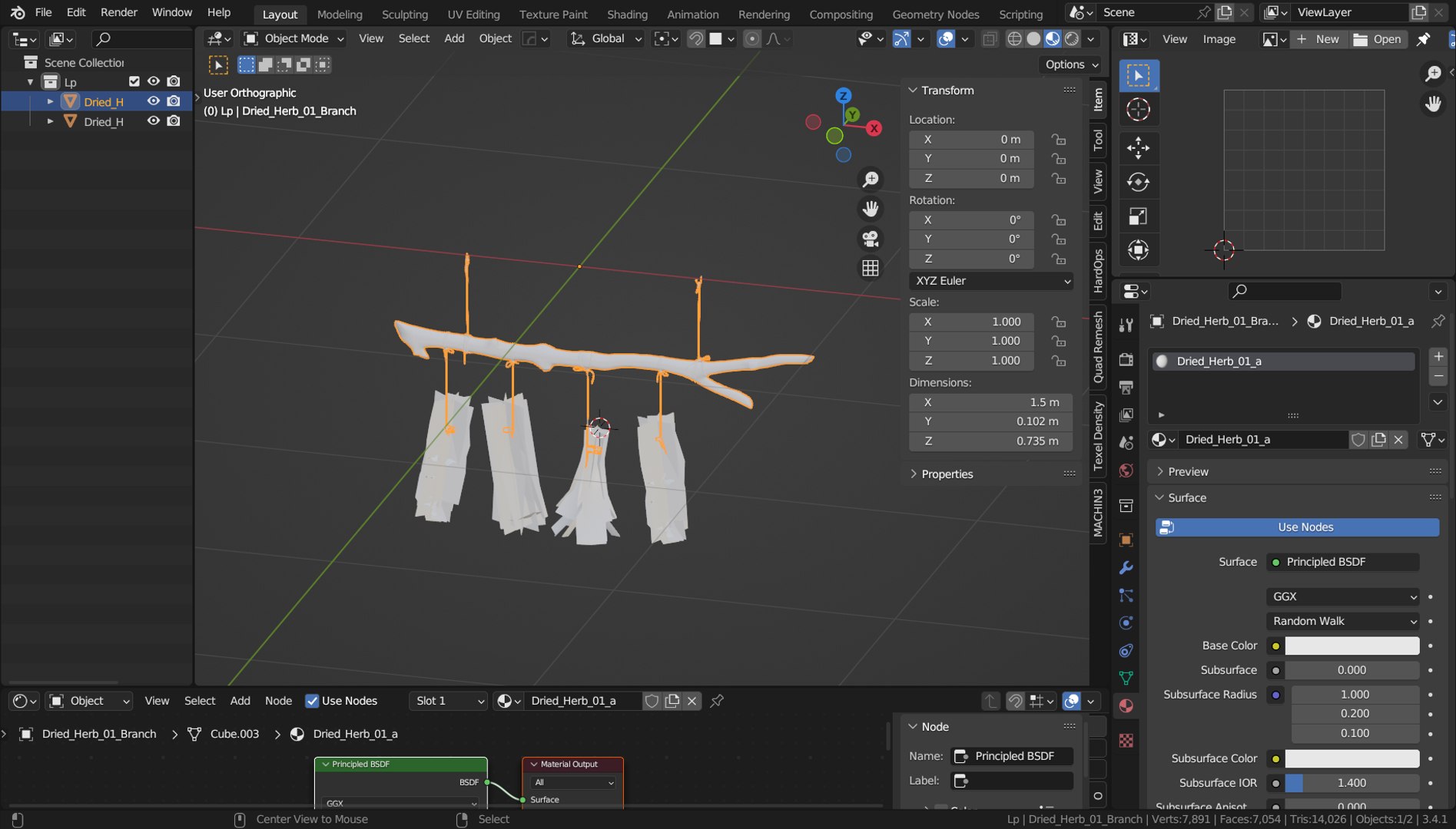 3D Dried Herbs - PBR Game Ready https://p.turbosquid.com/ts-thumb/AZ/JOI4HF/Bz/scene/png/1723636834/1920x1080/fit_q87/1a32c8200774cf940111c579e86d7060f5e6f8fc/scene.jpg