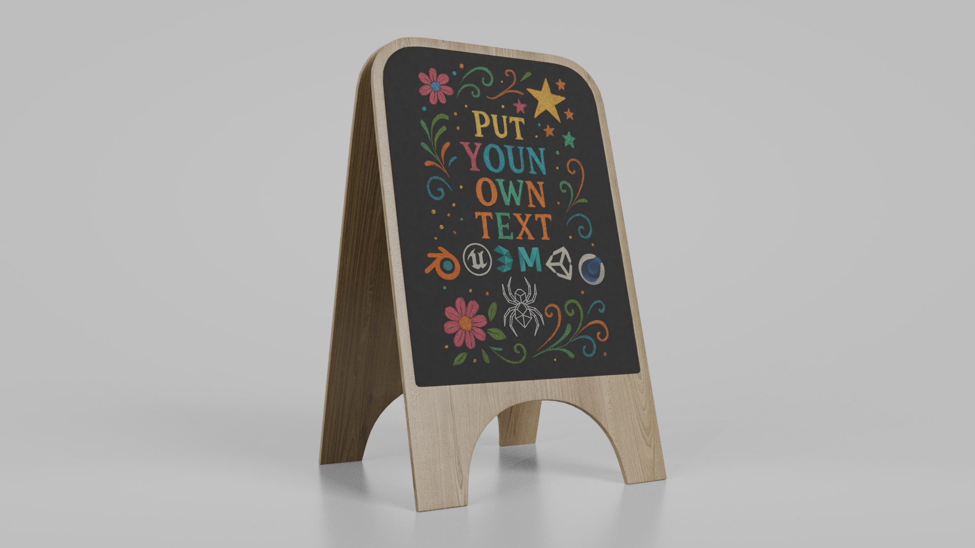Customizable Premium Modern Chalkboard Signs 3D https://p.turbosquid.com/ts-thumb/AZ/JVCRj7/KS/c2/png/1747171626/1920x1080/fit_q87/e98297cb3620f1d8b92d07c3c6ee8de344d9e3f7/c2.jpg