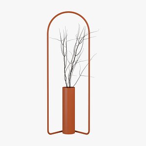 Fermob itac cylindrical vase 3D