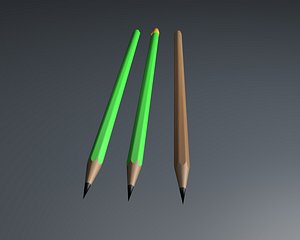 Sketchbook And Pencil free 3D model