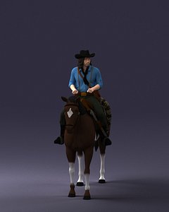 Cowboy on the horse 0127