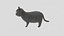 Cat 3D Model Rigged and Animated British Shorthair
