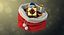 3D model realistic santa s bag
