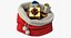 3D model realistic santa s bag