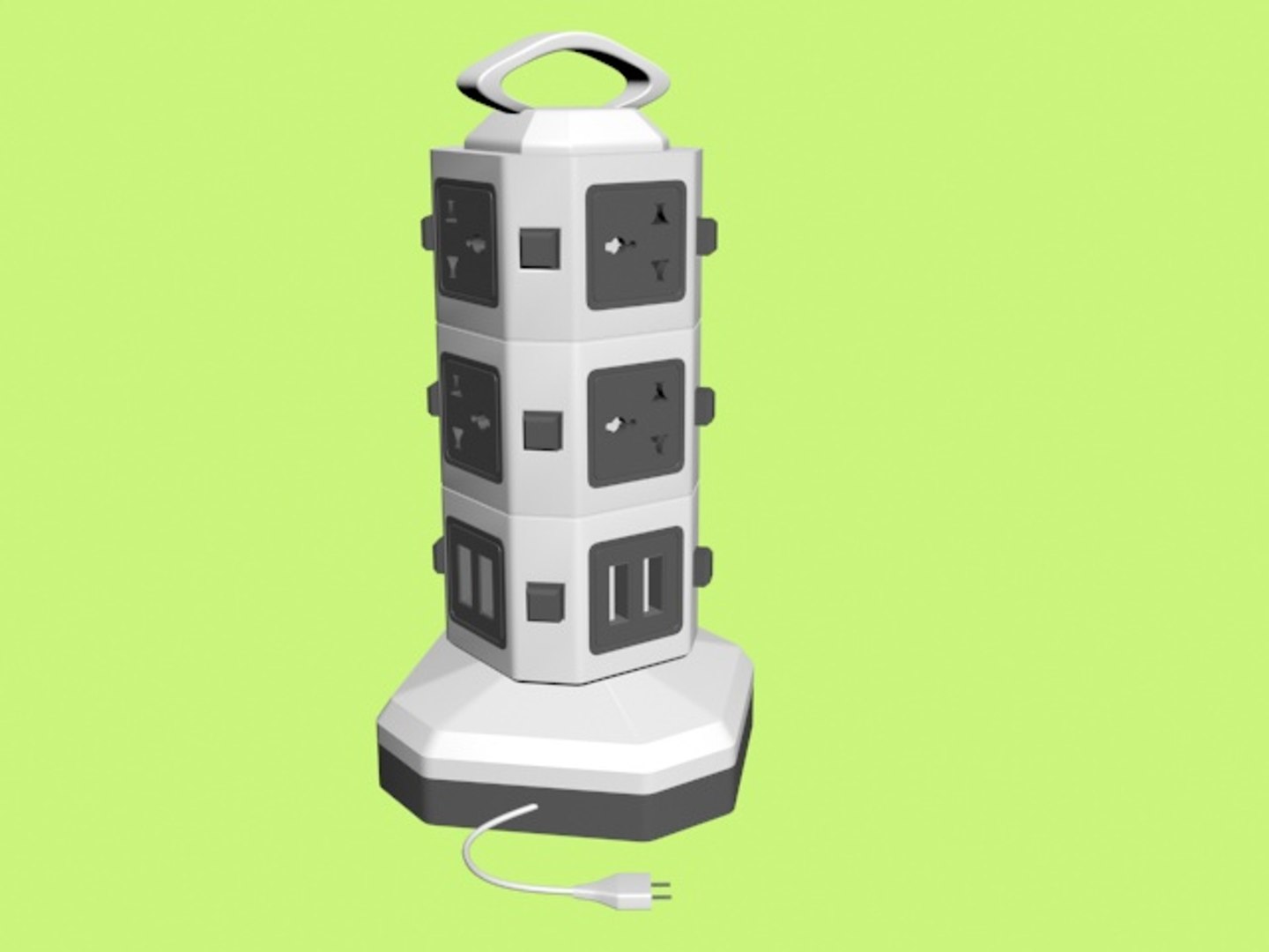 Multi Plug 3D Model - TurboSquid 1355953