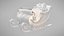 3D Santa Sleigh Christmas stylized