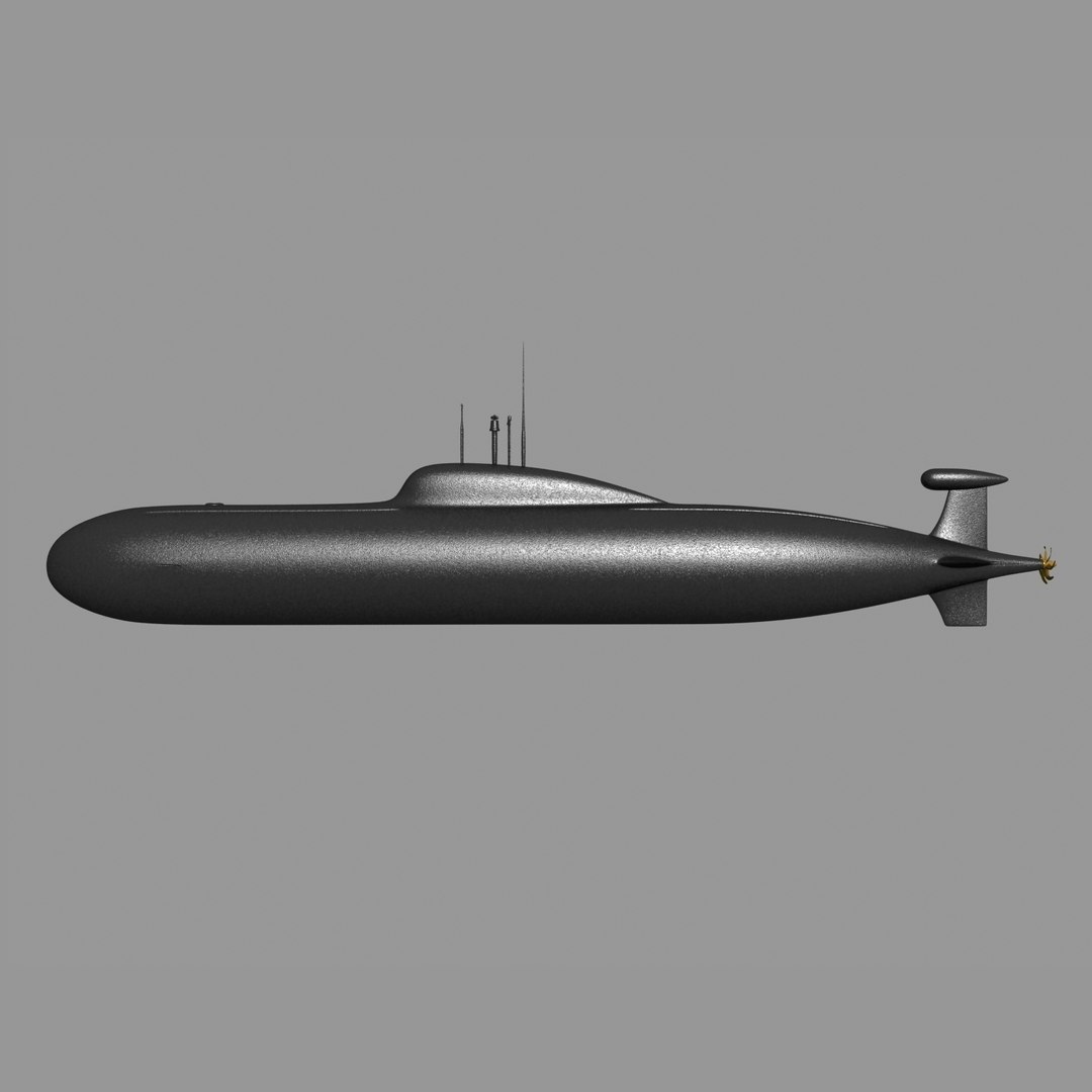 3d Model Russian Submarine