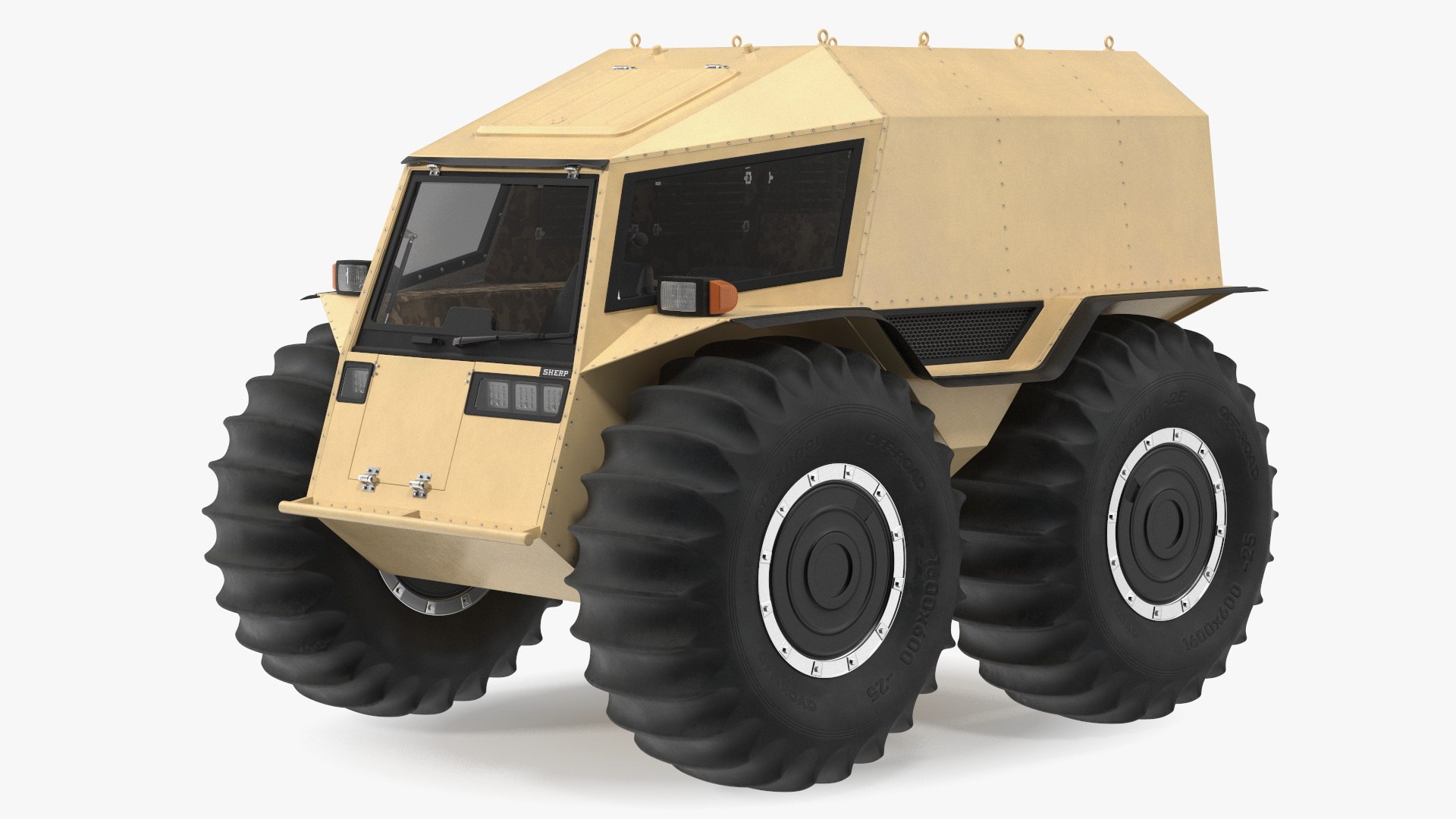 Sherp ATV Rigged 3D model preview