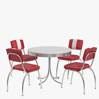 Retro Diner Table and Chairs 2