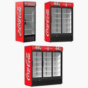 Coca Cola Refrigerators Collection 3D