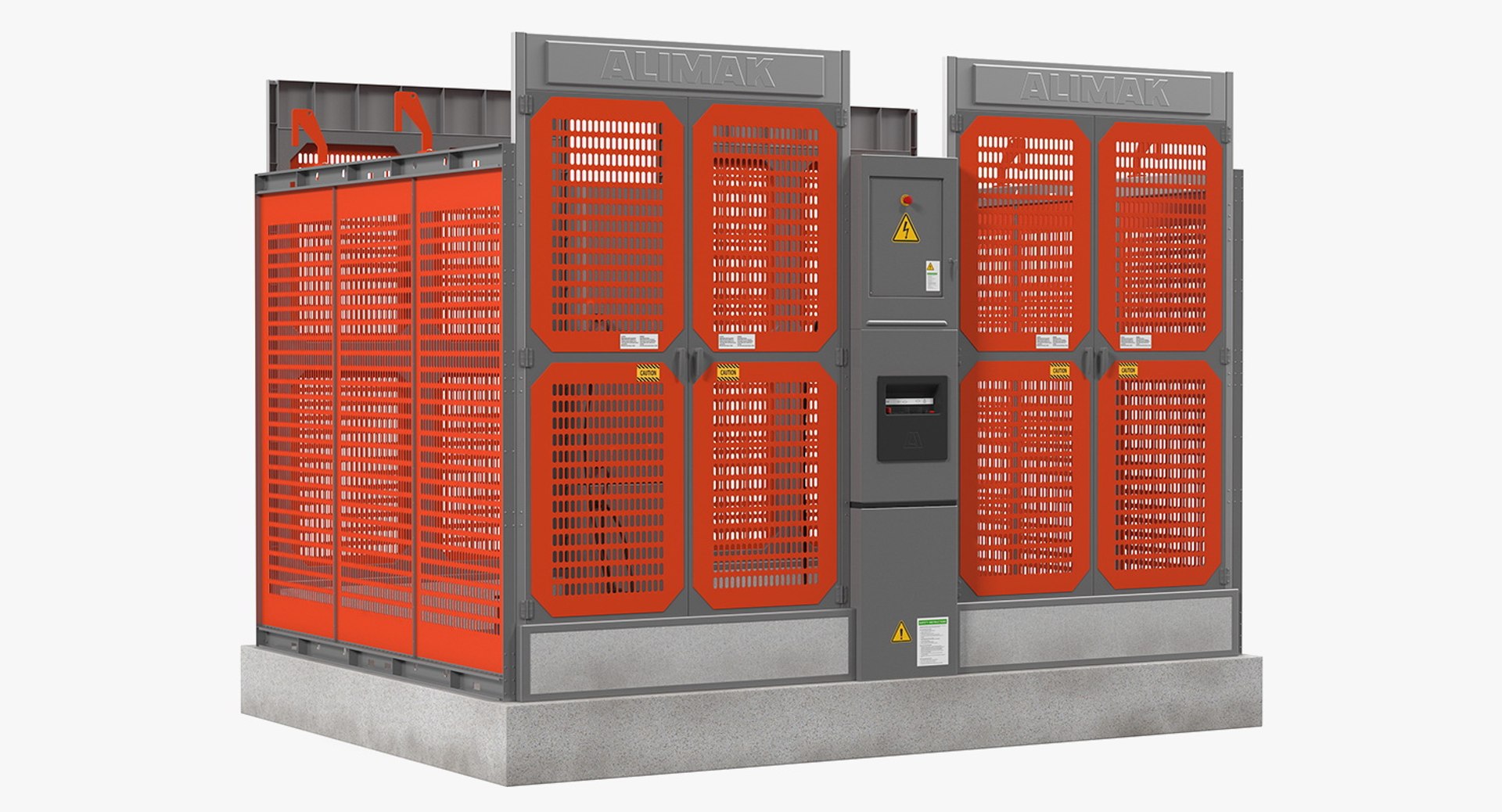Construction Hoist Foundation 3D Model 3D model preview
