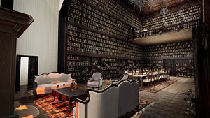 The Forgotten Gothic Victorian Library of Ashenhall 3D