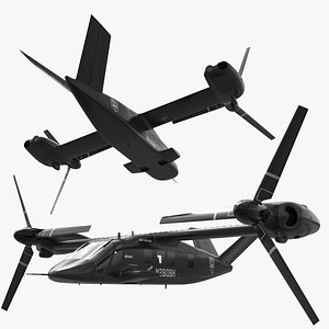 Vertical Lift Combat Vehicle Bell V-280 Valor Simplified 3D model
