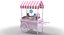cart cream dog 3D
