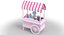 cart cream dog 3D