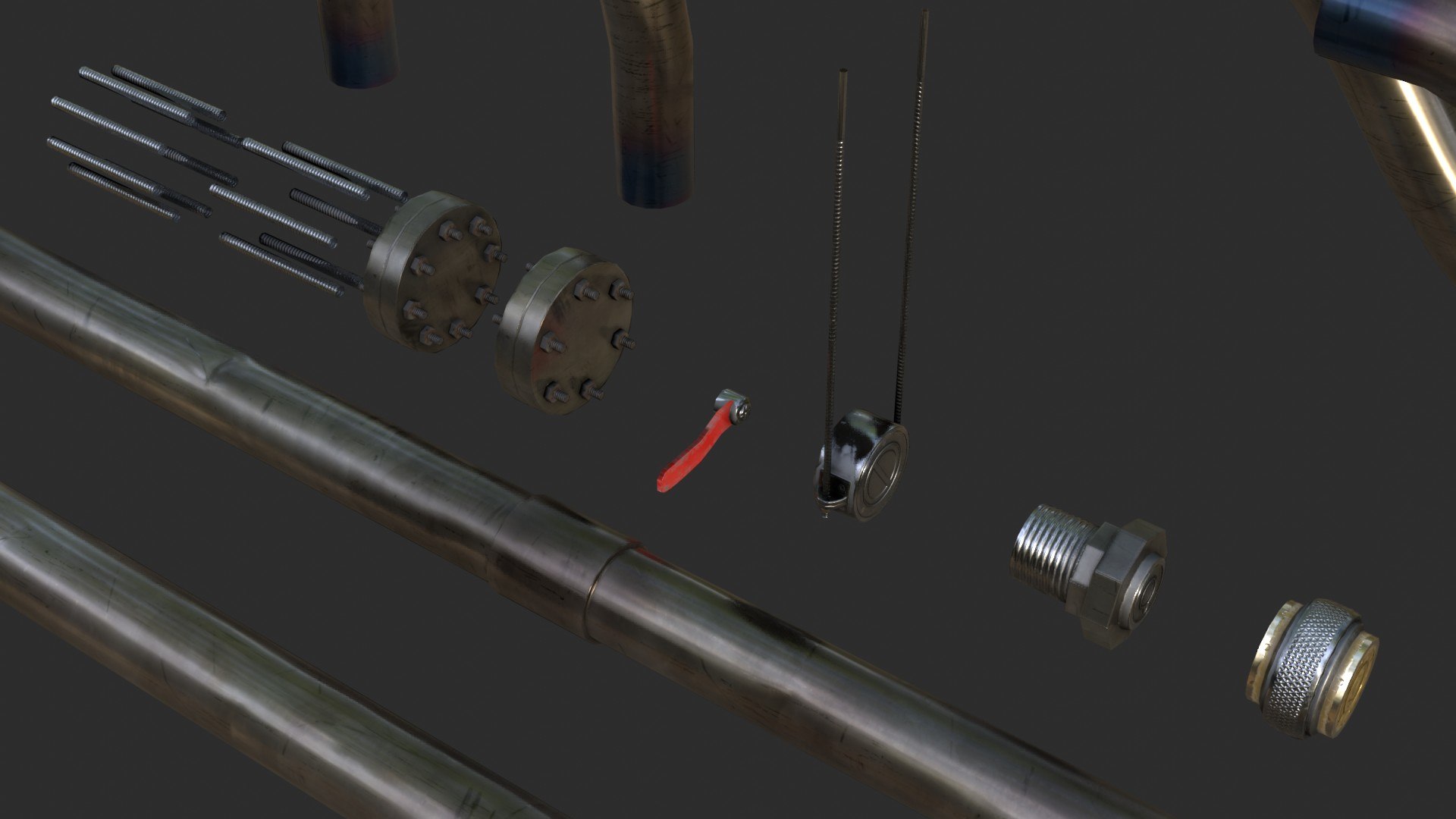 Pipe modular 3D model - TurboSquid 1671186