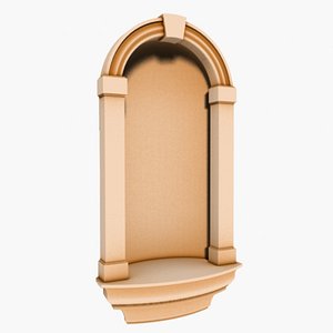 3d interior walls niche model