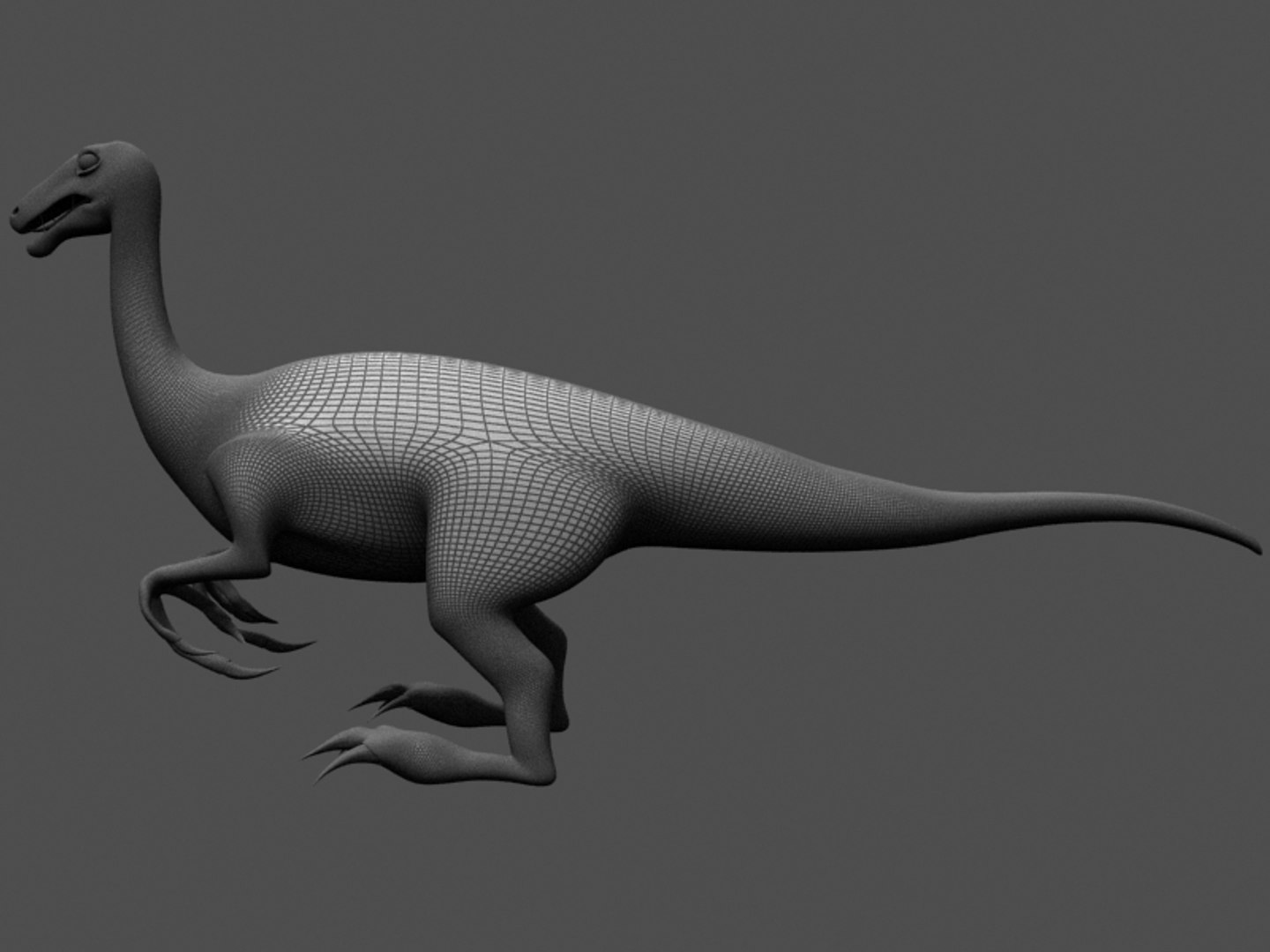 3d Gallimimus Lizards Rigged Model