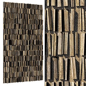 Firewood panel n4d 3D model