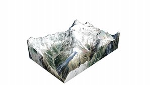 3D model Malubiting Mountain