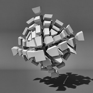 voronoi tessellation abstract 3d ma