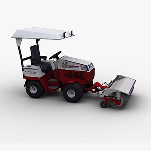 Broom Truck Lowpoly model