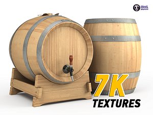 wine barrel c4d