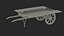 Wooden Market Cart Empty