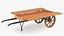 Wooden Market Cart Empty