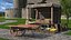 Wooden Market Cart Empty
