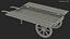 Wooden Market Cart Empty