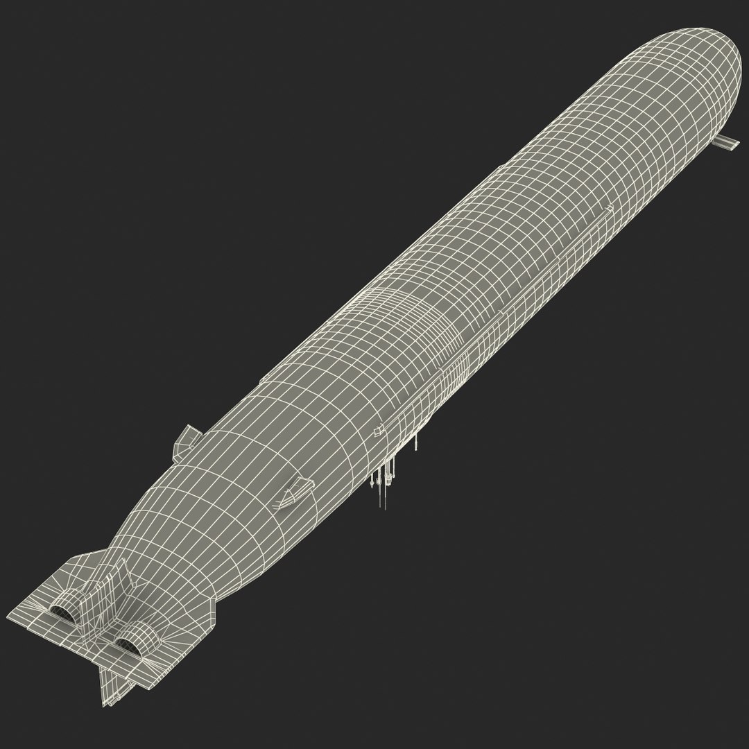 Typhoon Class Submarine 3d Max