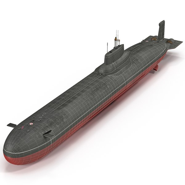 Typhoon Class Submarine 3d Max