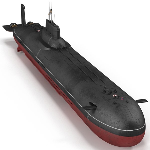 typhoon class submarine 3d max