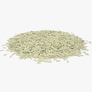 3D model Pile of Stacks of Twenty Dollar Bills V1