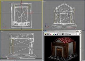 free 3ds model cartoony house hut