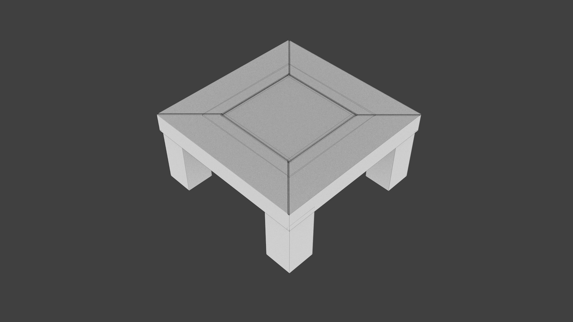 3ds max living room table