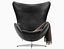 Egg lounge chair leather