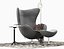 Egg lounge chair leather