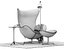 Egg lounge chair leather