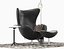 Egg lounge chair leather