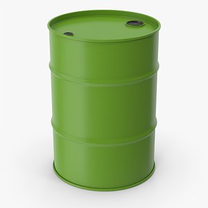 3D model Green Metal Barrel