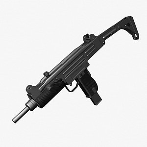 3d model uzi sub-machine gun