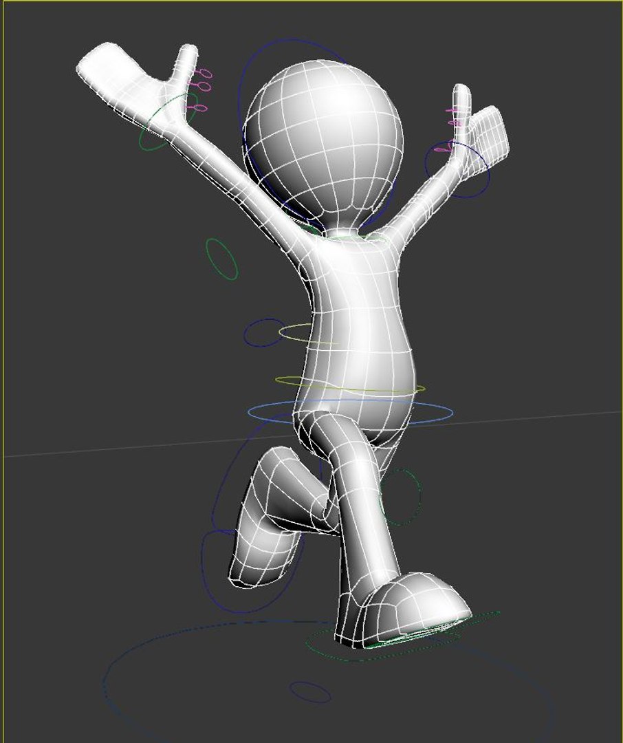 Character Rigged Version Biped 3d Model