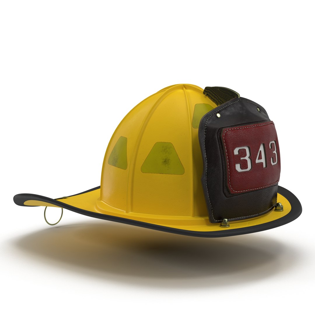 Fire Helmet 6 3D model preview