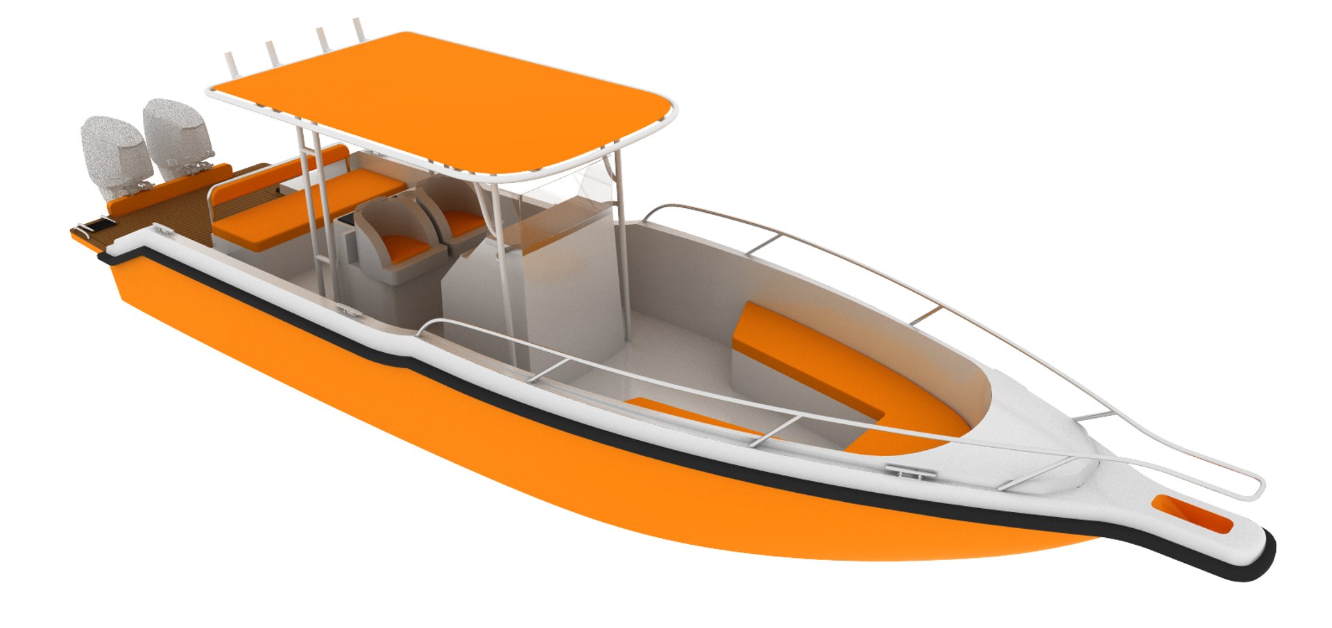 Speed Boat 35ft 3d 3ds