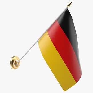 wall flag germany 3D model