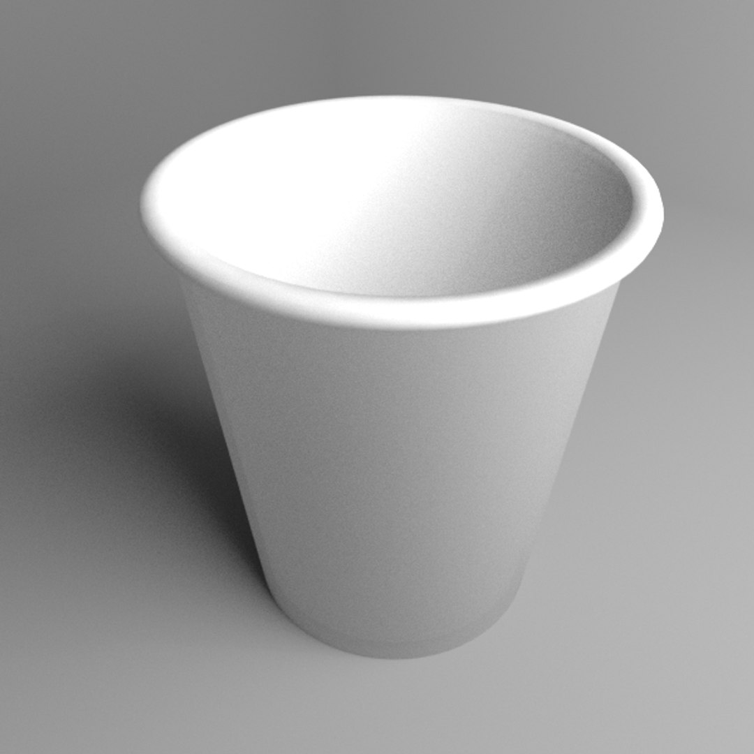 Paper cup 3D model - TurboSquid 1540849