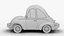 様式化された漫画の車